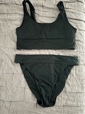 It’s Now Cool Women’s Black Two-Piece Swim Set